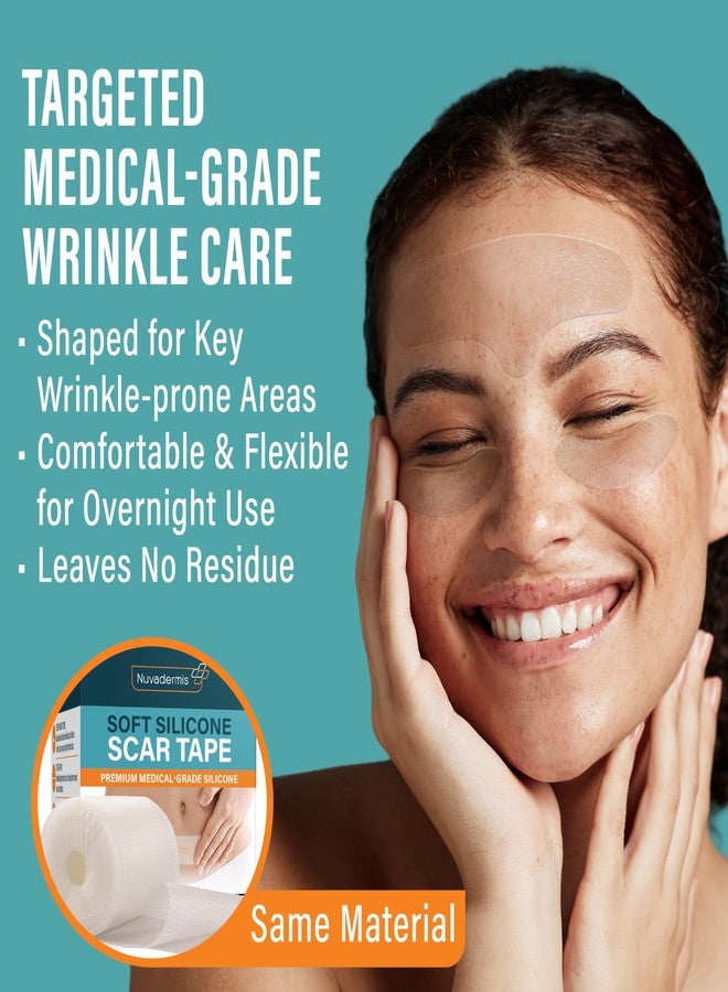 نوفاديرميس لصقات سيليكون نوفاديرميس لتجاعيد الجبهة - لصقات مضادة للشيخوخة للتجاعيد للوجه للاستخدام الليلي - تقلل من الخطوط الدقيقة والتجاعيد (الجبهة، عبوة من 6 قطع) - Image 2